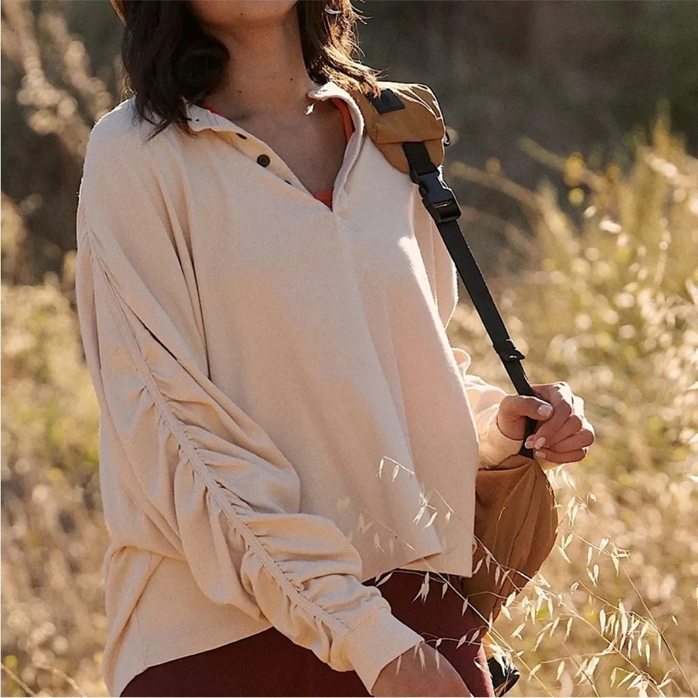Free People Flow State Layer Long Sleeve Tee Size Small